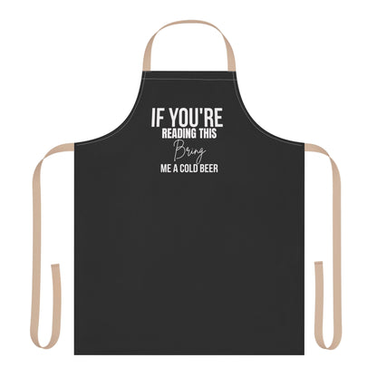 Funny Beer Apron | Cold Beer Kitchen Gift