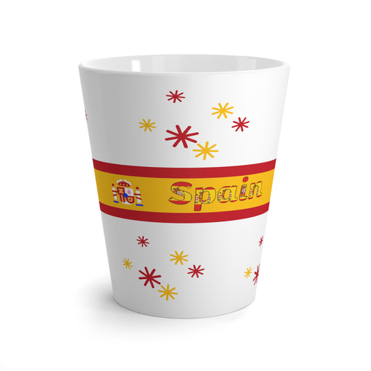 Spain Flag Latte Mug | Spanish Pride Coffee Gift