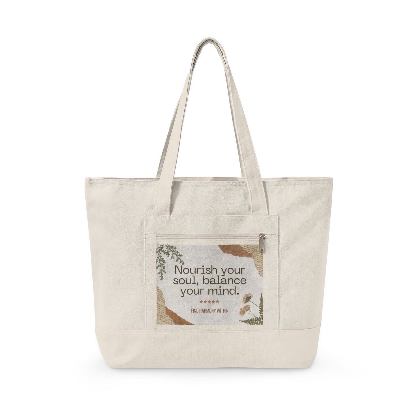 Abstract Nature Canvas Bag