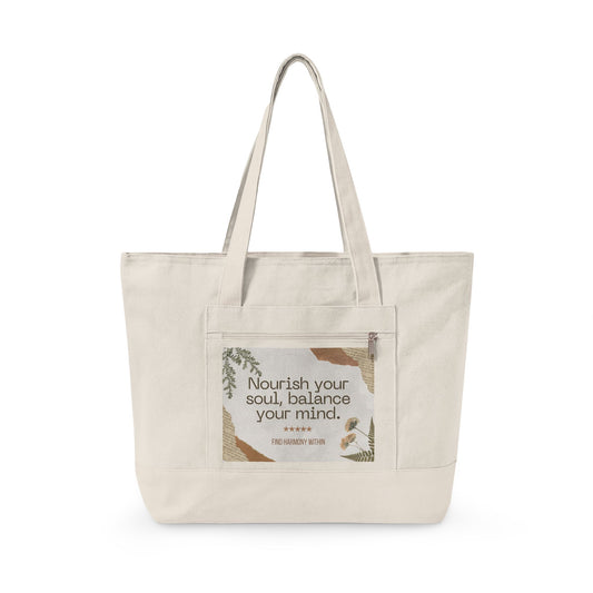 Abstract Nature Canvas Bag