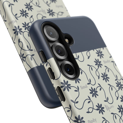 Floral Vine Pattern iPhone Case | Minimalist Botanical Design