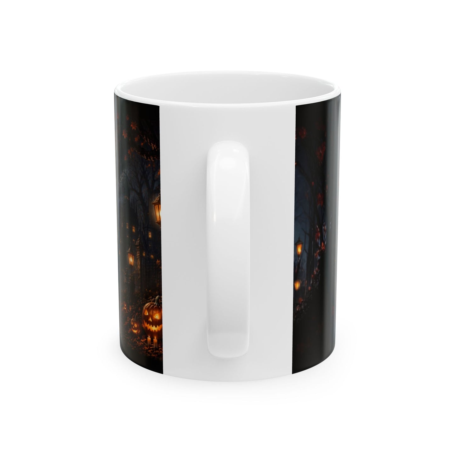 Headless Horseman Illustration Mug | Halloween Horseman, Full Moon