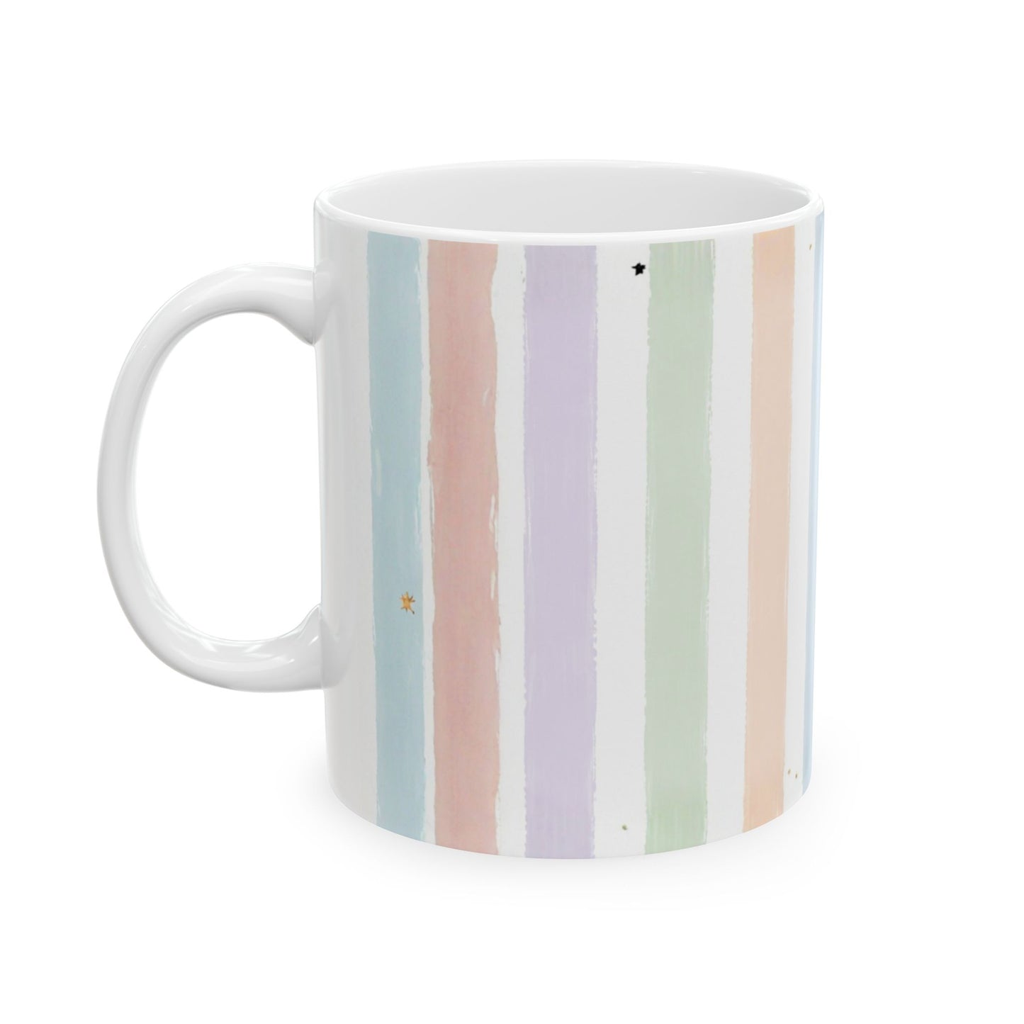 A Little Magic pastel stripes Mug | Cute witch cauldron design