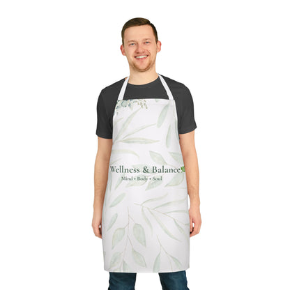 Wellness & Balance Botanical Apron | Mindful Living Kitchen Wear