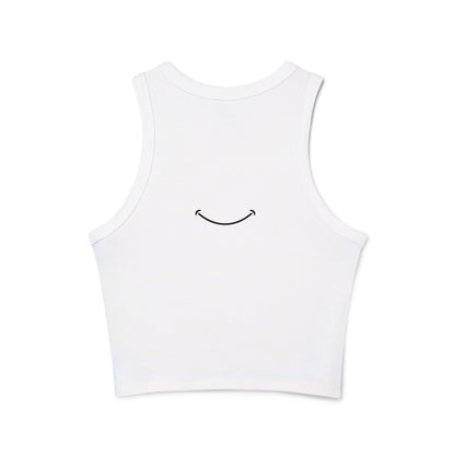 Smile Racer Tank Top | Positive Vibes Graphic Tee