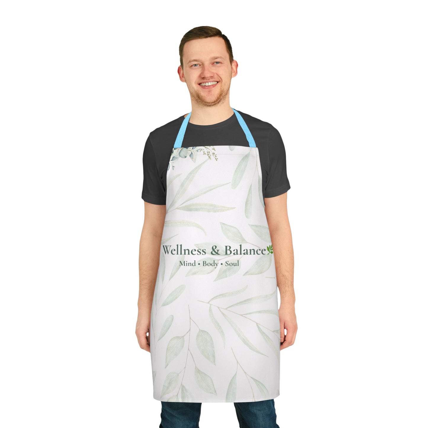 Wellness & Balance Botanical Apron | Mindful Living Kitchen Wear