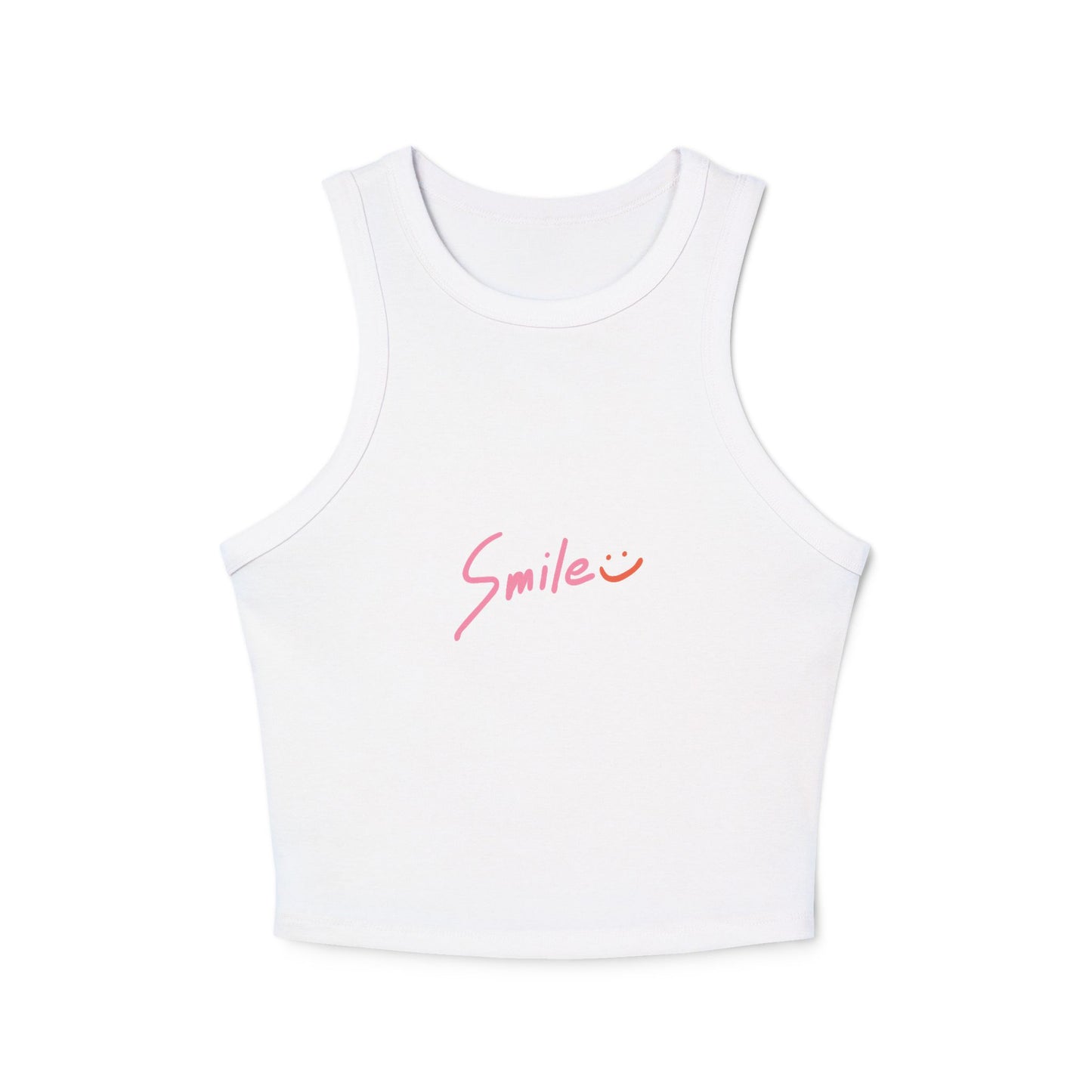 Smile Racer Tank Top | Positive Vibes Graphic Tee