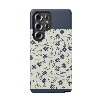 Floral Vine Pattern iPhone Case | Minimalist Botanical Design