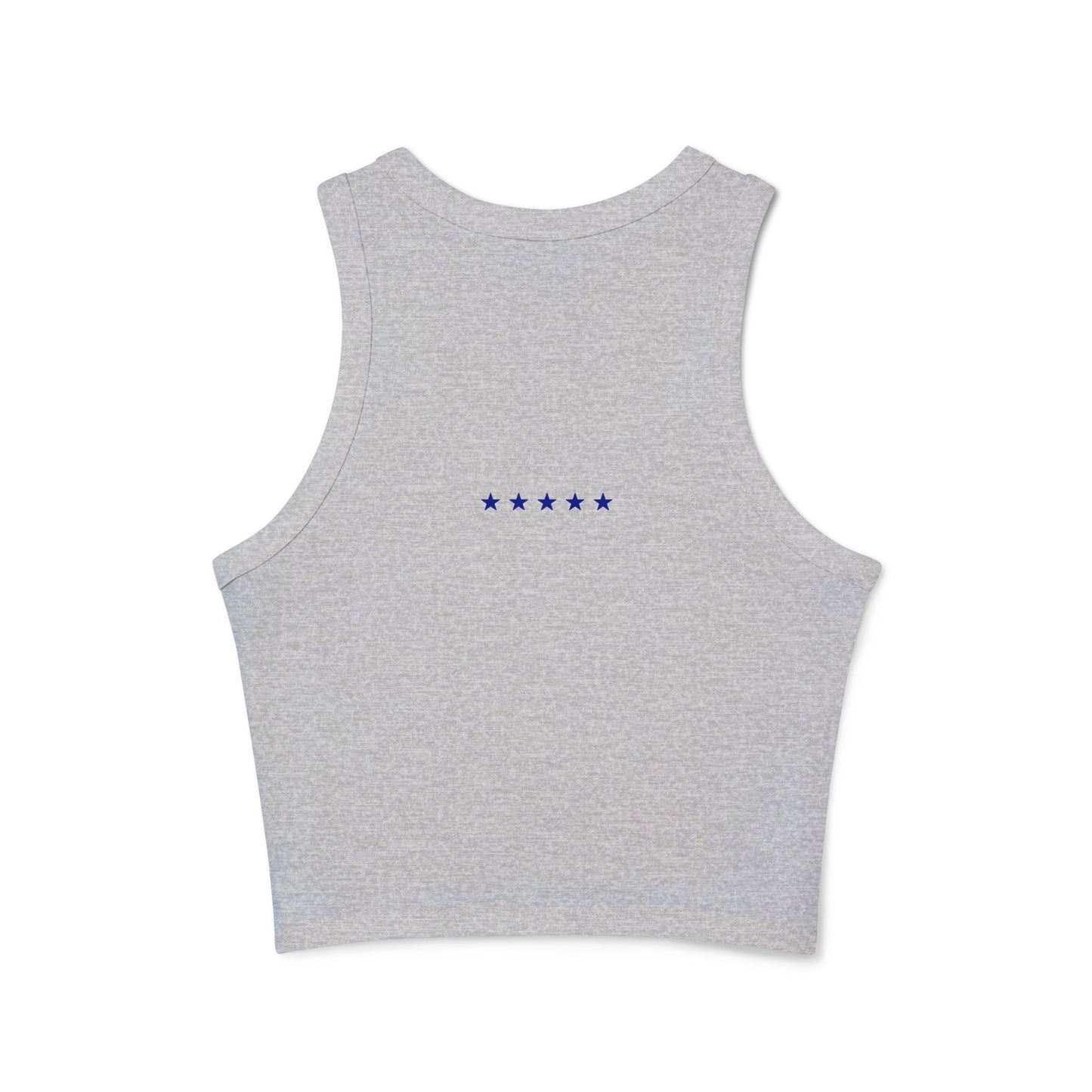 Purple Question Mark Pattern Racer Tank Top | Streetwear Design