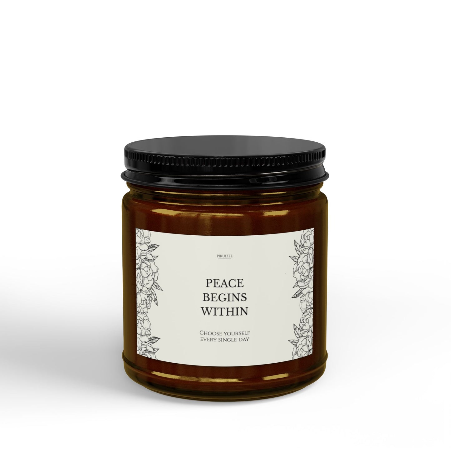 Peace Within Motivational Scented Soy Candle | Wellness Gift