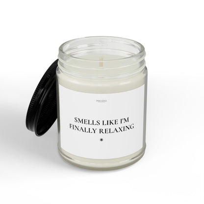Relaxation Affirmation Soy Candle | Mindfulness Stress Relief Gift