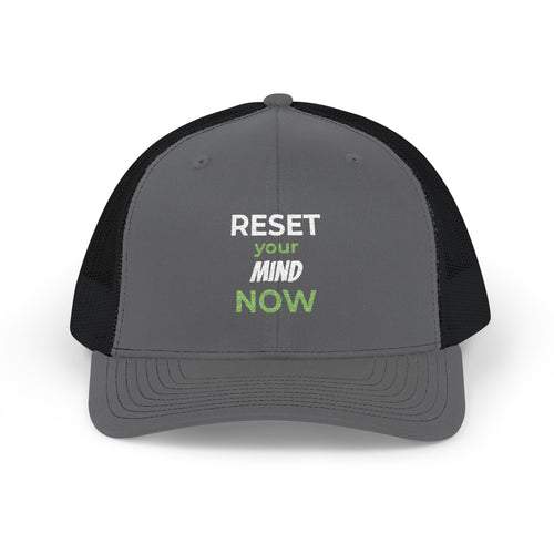 Reset Your Mind Trucker Cap Embroidered Focus & Clarity Hat