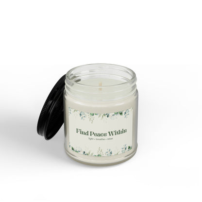 Eucalyptus Lavender Soy Candle | Wellness Mindfulness Gift