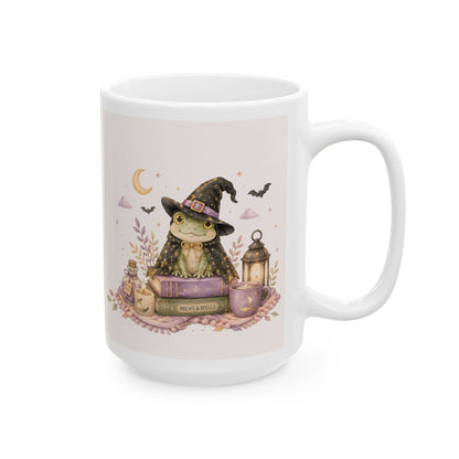 Ceramic Mug — Cozy Witchy Lantern Design (11oz & 15oz)