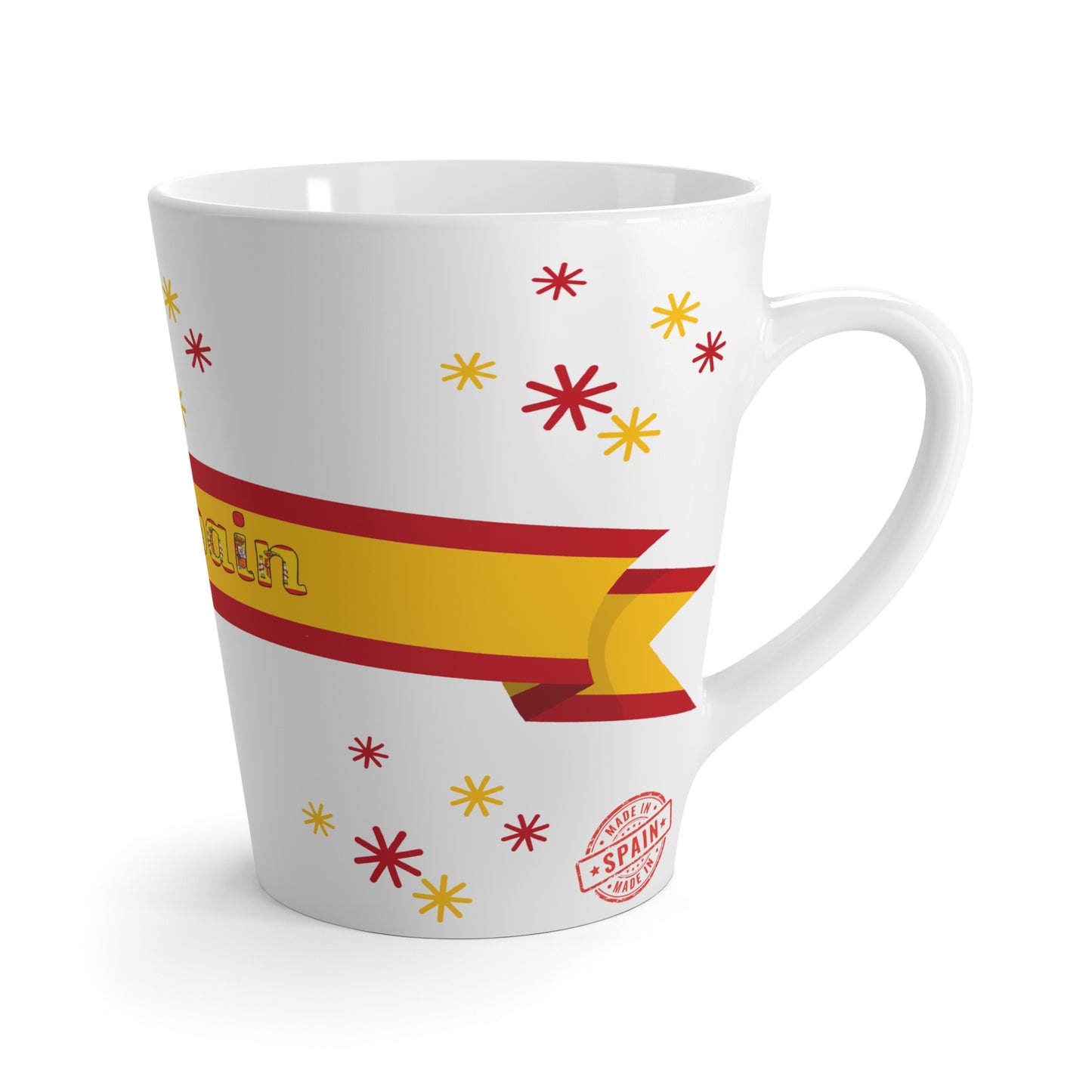 Spain Flag Latte Mug | Spanish Pride Coffee Gift