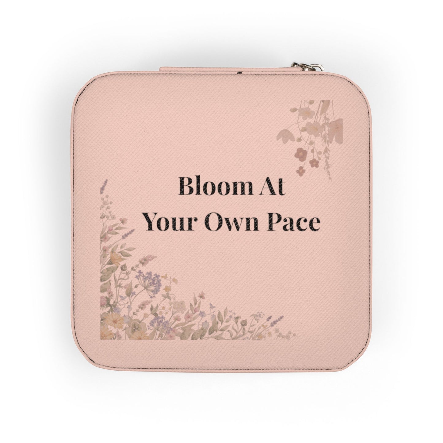 Bloom At Your Own Pace Jewelry Travel Case | Floral Gift
