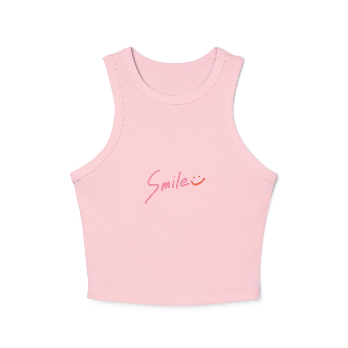 Smile Racer Tank Top | Positive Vibes Graphic Tee