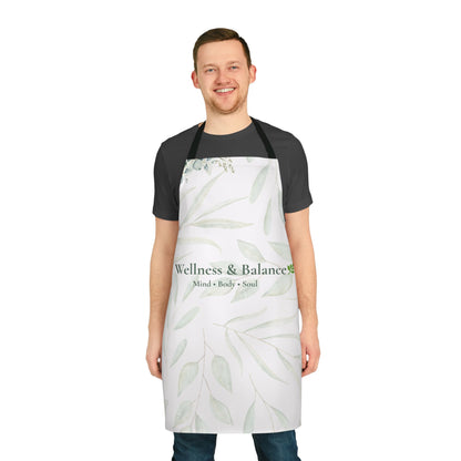 Wellness & Balance Botanical Apron | Mindful Living Kitchen Wear