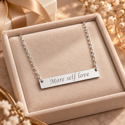 More Self Love Bar Necklace