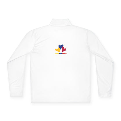 Colombia Flag Heart Unisex Quarter-Zip Pullover | Patriotic Pride