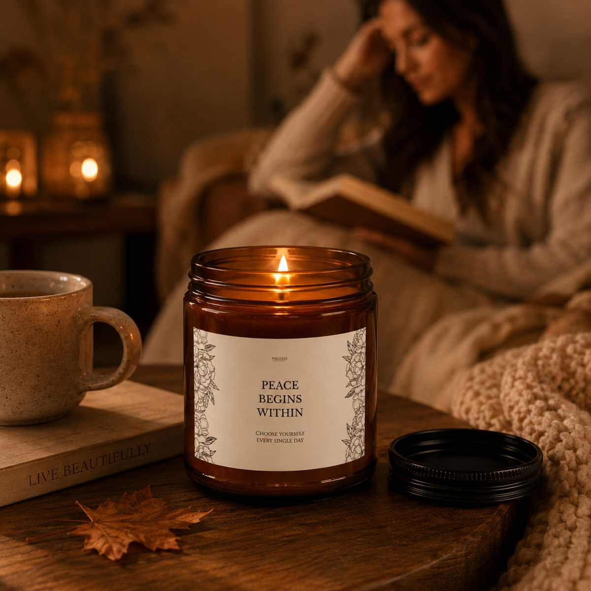 Peace Begins Within Soy Candle