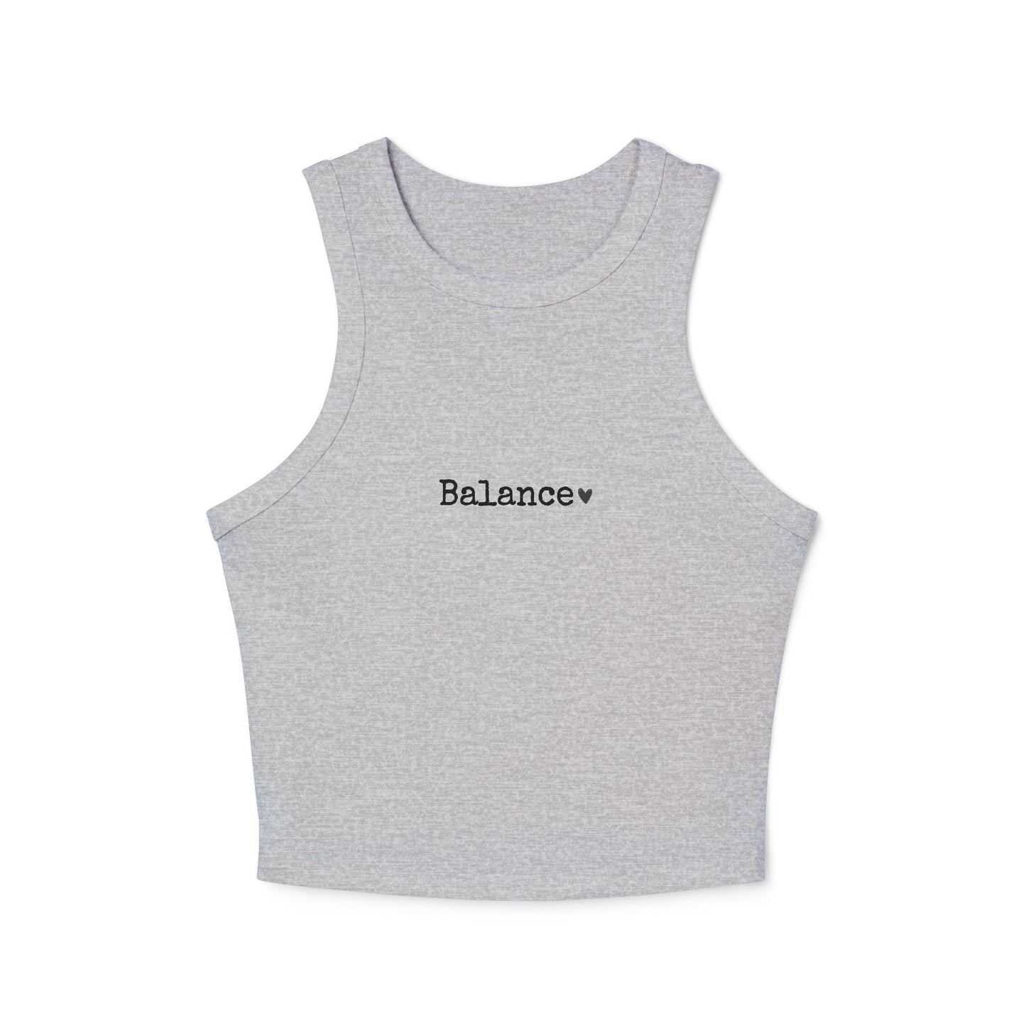 Heart Pattern Women's Racer Tank Top | Minimalist Graphic Tee