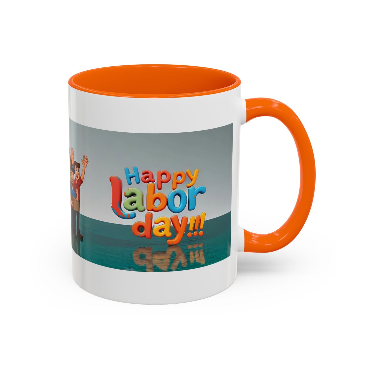 Happy Labor Day! Personalized Cartoon Mug - Worker Appreciation Gift