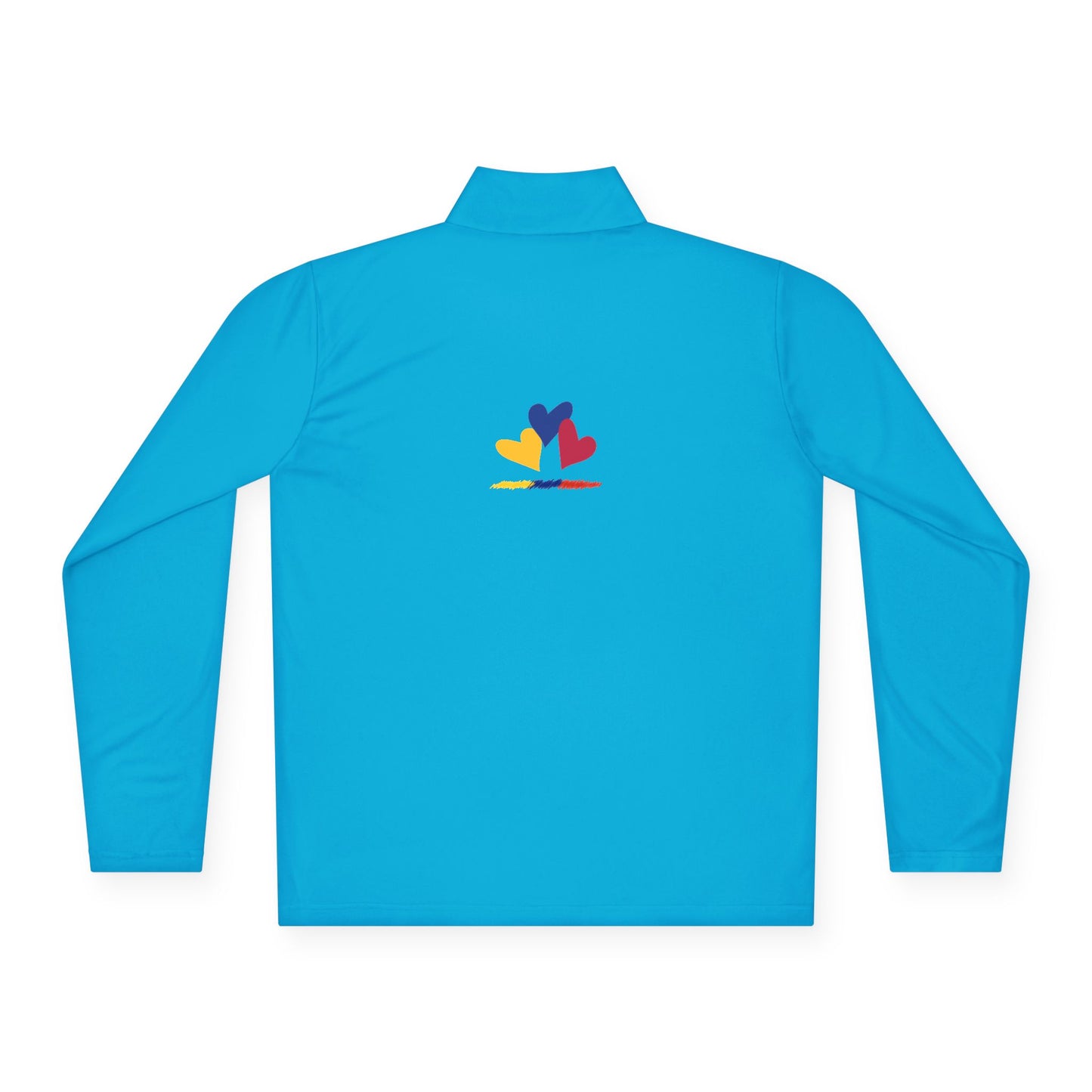 Colombia Flag Heart Unisex Quarter-Zip Pullover | Patriotic Pride