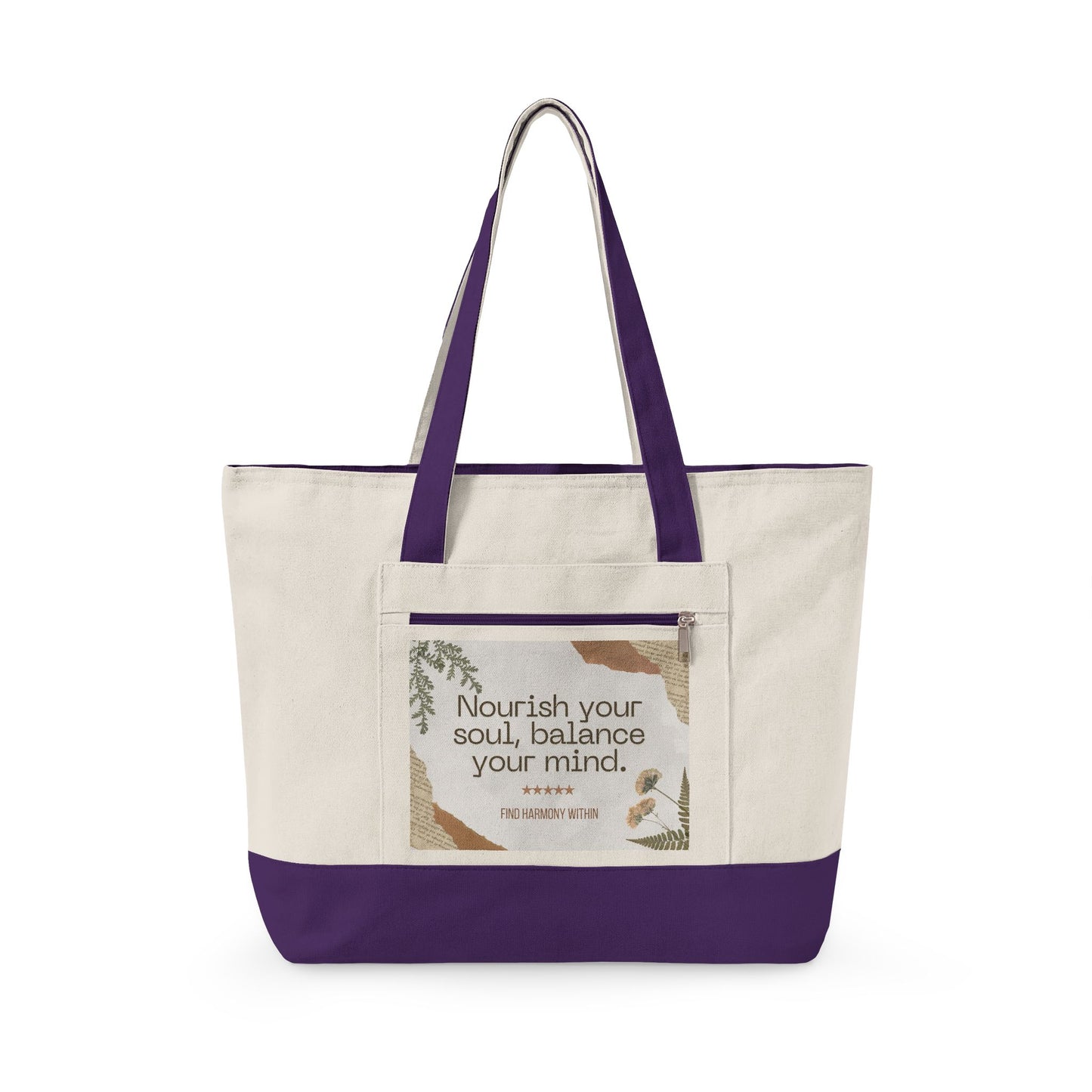 Abstract Nature Canvas Bag