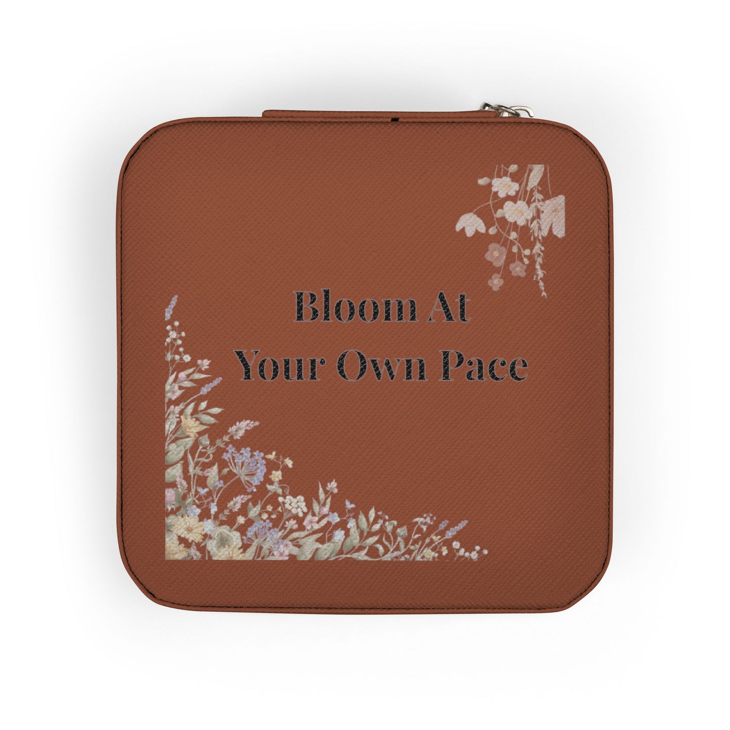 Bloom At Your Own Pace Jewelry Travel Case | Floral Gift