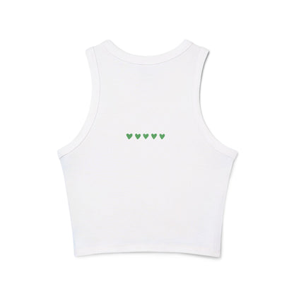 Peace Love Heart Women's Racer Tank Top | Mindful Fashion