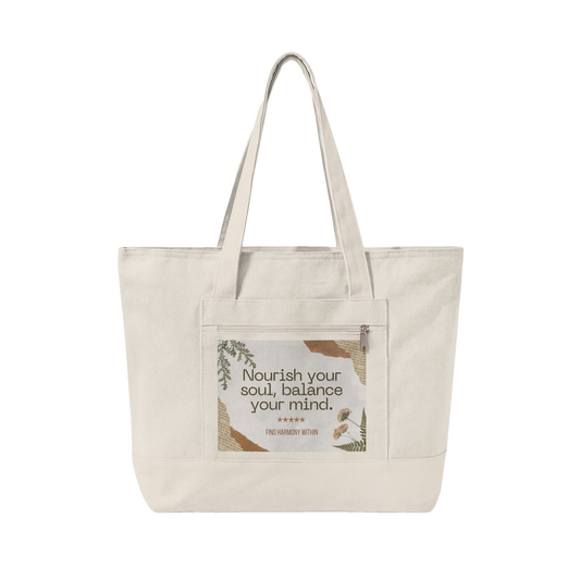 Abstract Nature Canvas Bag