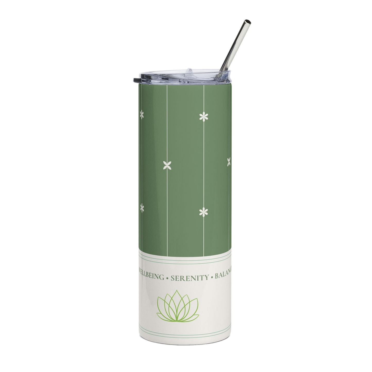 Green Asterisk Stainless Tumbler