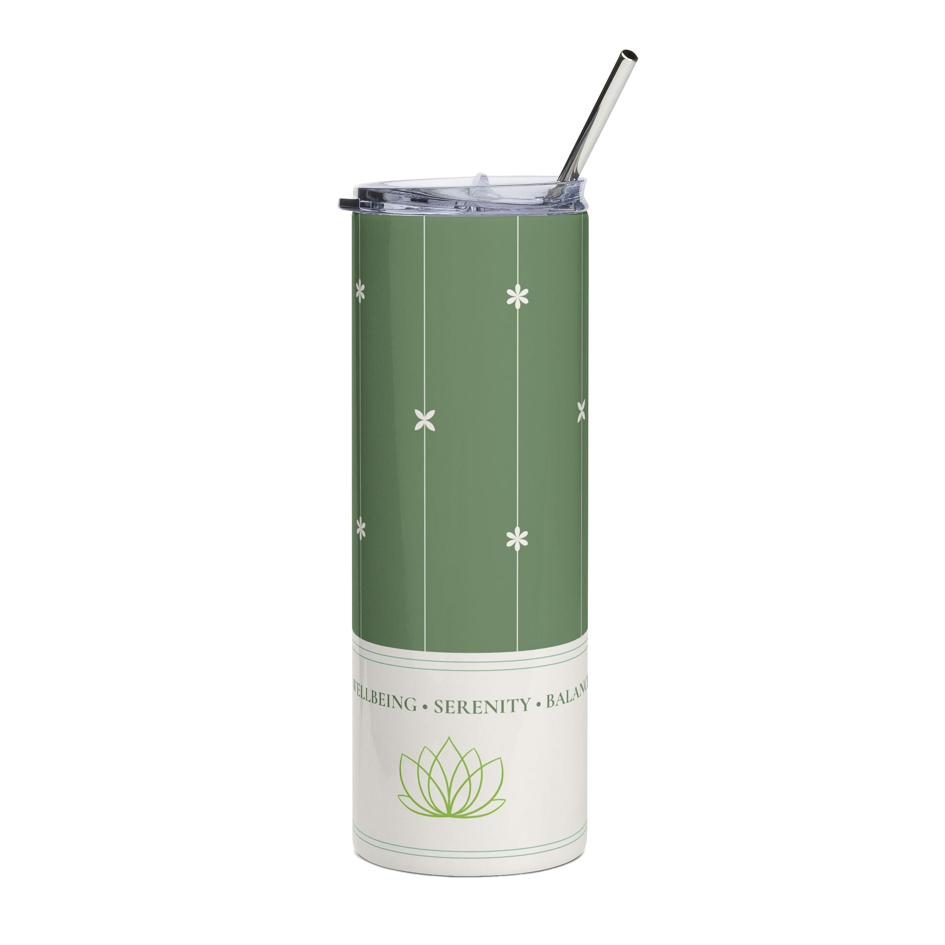 Green Asterisk Stainless Tumbler