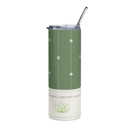 Green Asterisk Stainless Tumbler