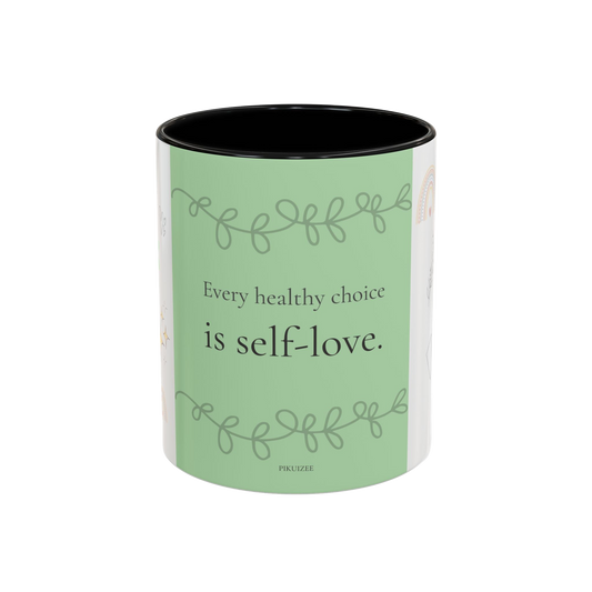 Self-Love Wellness Ceramic Mug | Motivational Inspiration Gift