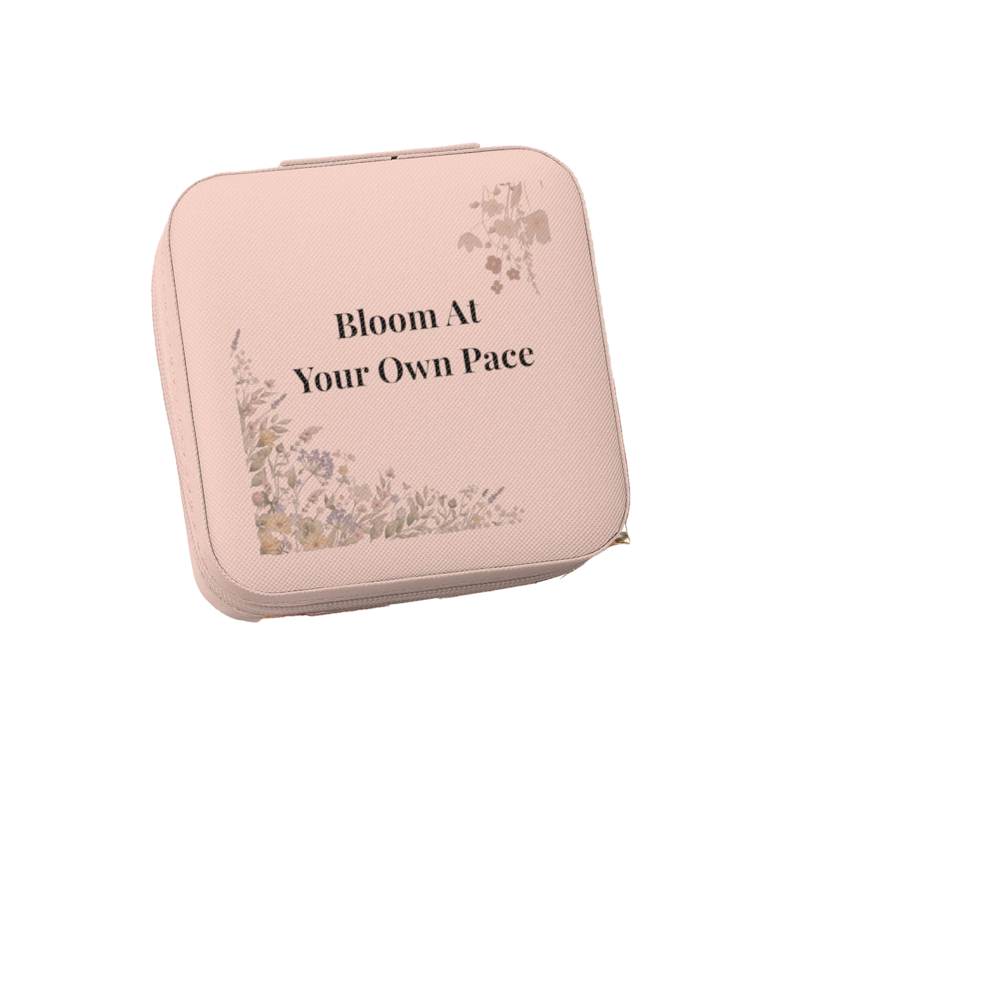 Bloom At Your Own Pace Jewelry Travel Case | Floral Gift