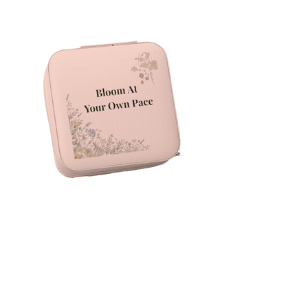 Bloom At Your Own Pace Jewelry Travel Case | Floral Gift