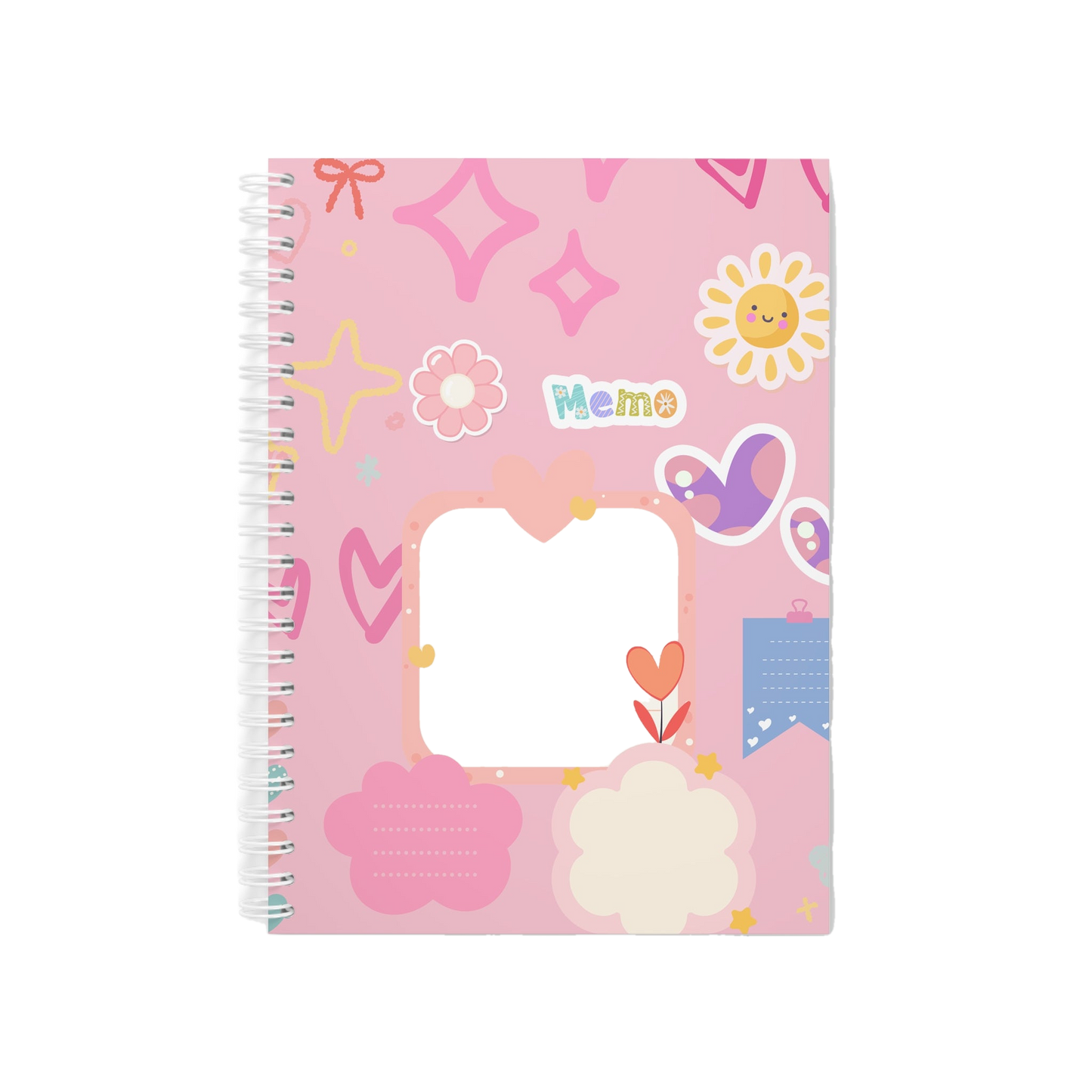 Cute Memo Spiral Notebook | Kawaii School Journal