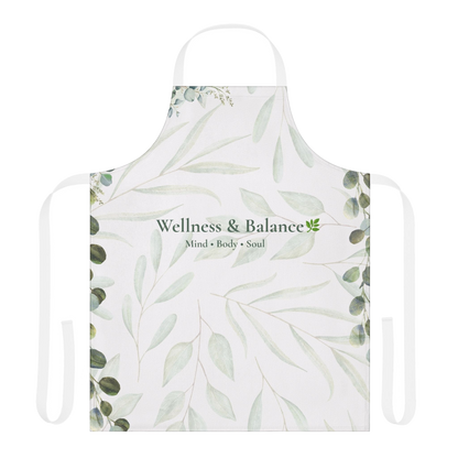 Wellness & Balance Botanical Apron | Mindful Living Kitchen Wear
