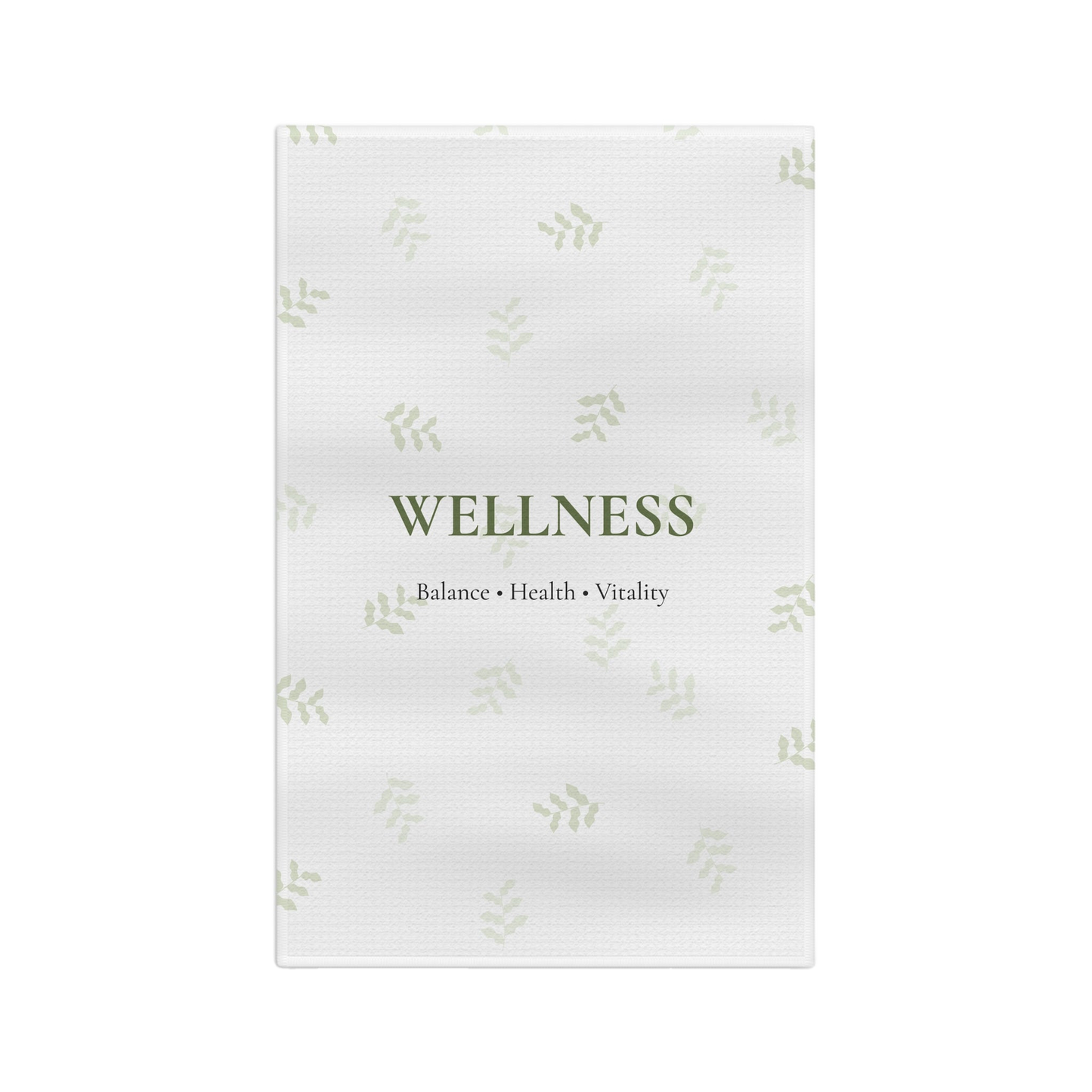 Wellness Leaf Microfiber Tea Towel | Balance Health Vitality