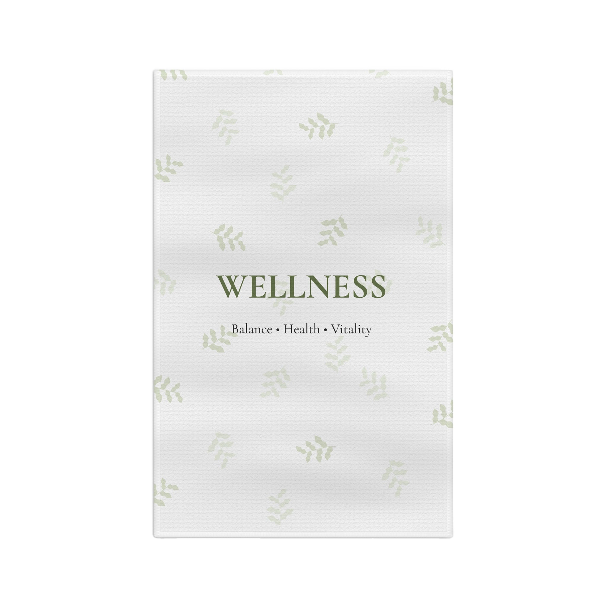 Wellness Leaf Microfiber Tea Towel | Balance Health Vitality