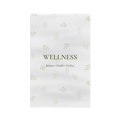 Wellness Leaf Microfiber Tea Towel | Balance Health Vitality