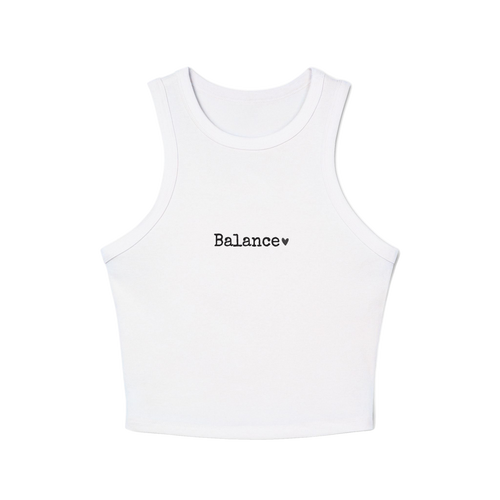 Heart Pattern Women's Racer Tank Top | Minimalist Graphic Tee