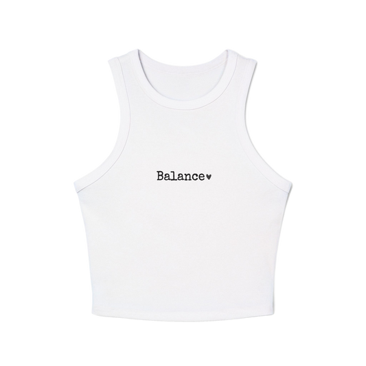 Heart Pattern Women's Racer Tank Top | Minimalist Graphic Tee