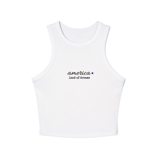 Purple Question Mark Pattern Racer Tank Top | Streetwear Design