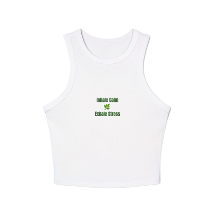 Inhale Calm Exhale Stress Tank Top | Mindfulness Wellness Tee