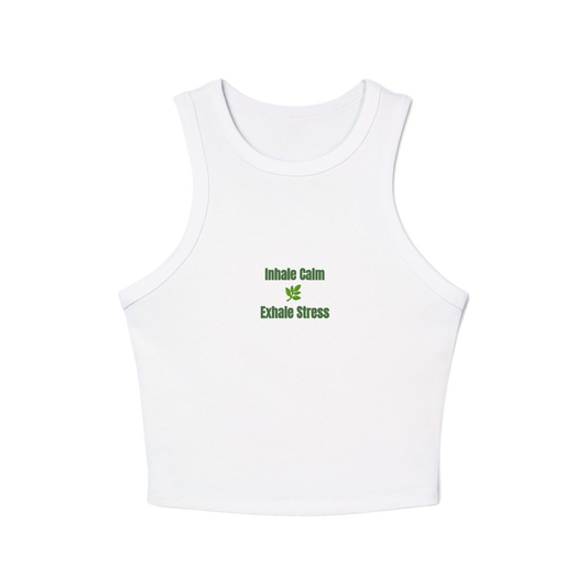 Inhale Calm Exhale Stress Tank Top | Mindfulness Wellness Tee