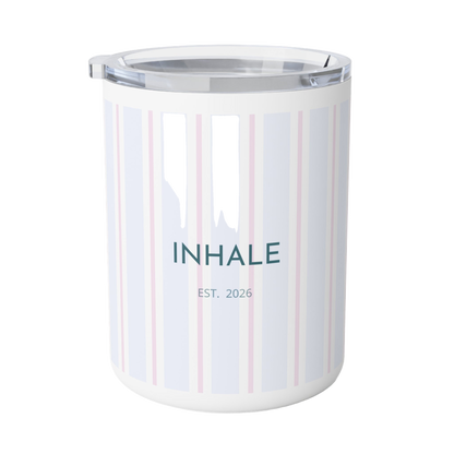 Minimal Striped Insulated Coffee Mug | Modern Design Gift