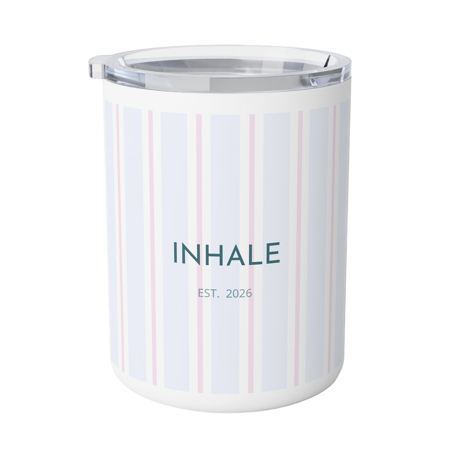 Minimal Striped Insulated Coffee Mug | Modern Design Gift